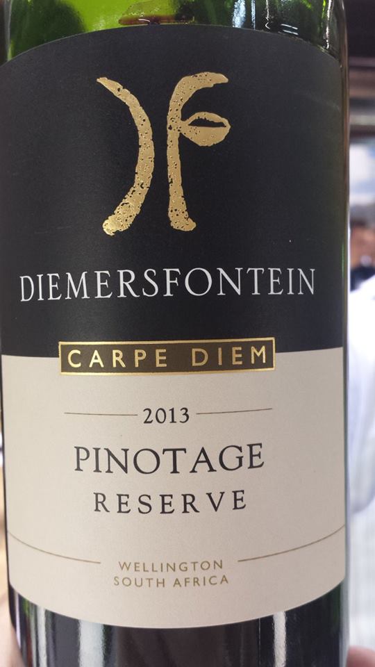 Diemersfontein – Carpe Diem – Pinotage Reserve 2013 – Wellington