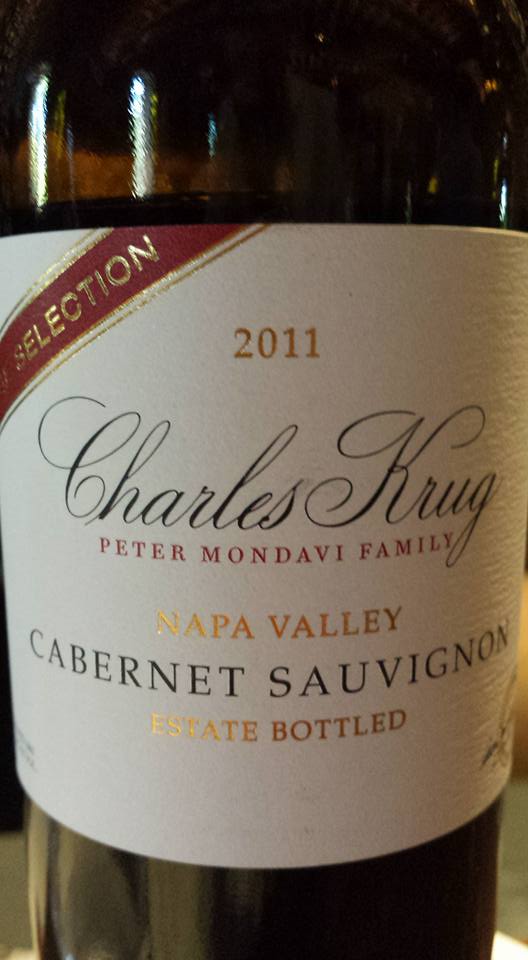 Charles Krug – Cabernet Sauvignon 2011 – Vintage Selection – Napa Valley