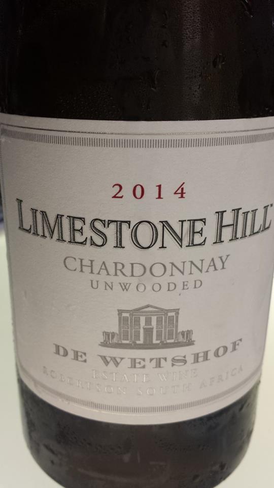 De Wetshof – Limestone Hill – Chardonnay 2014 – Unwooded – Robertson – South Africa