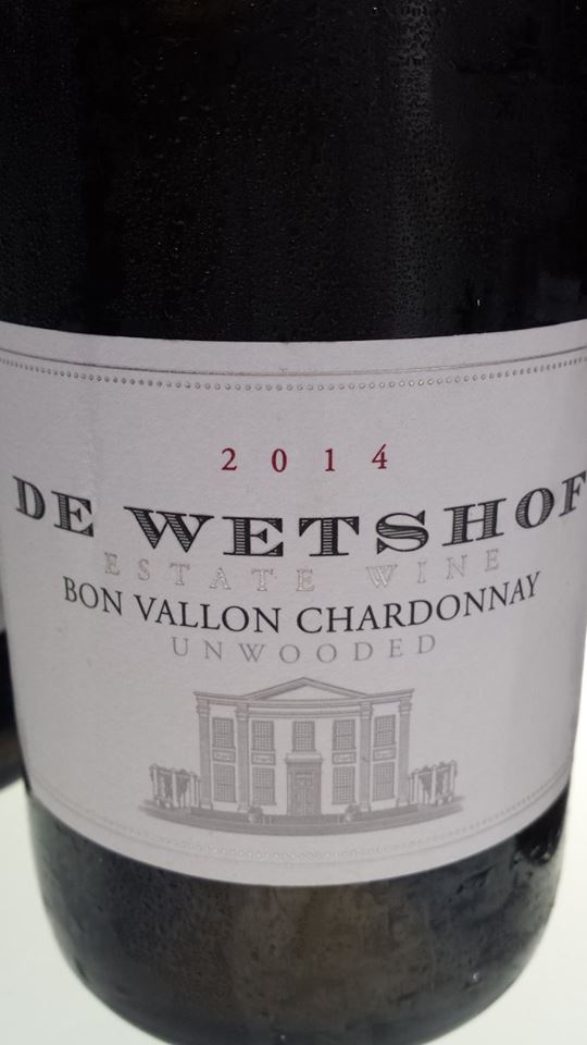 De Wetshof – Bon Vallon Chardonnay 2014 – Unwooded – Robertson