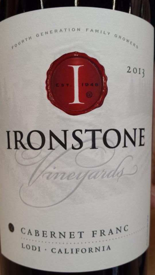 Ironstone Vineyards – Cabernet Franc 2013 – Lodi