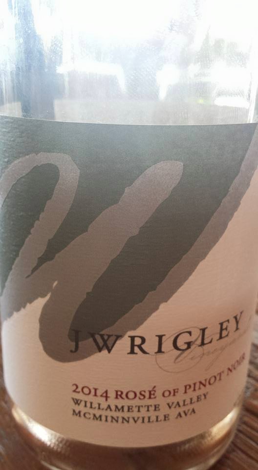 J Wrigley – 2014 Rosé of Pinot Noir – Willamette Valley – McMinnville AVA
