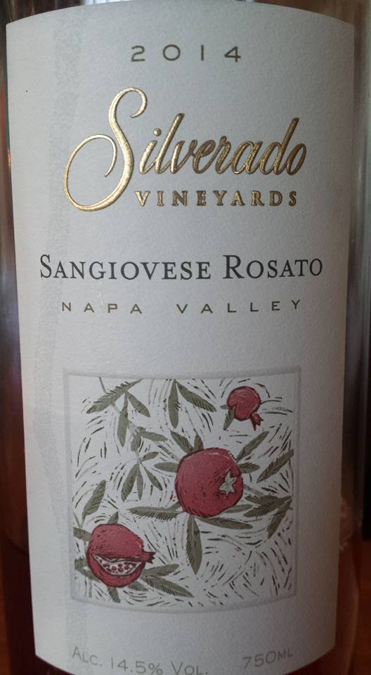 Silverado Vineyards – Sangiovese Rosato 2014 – Napa Valley