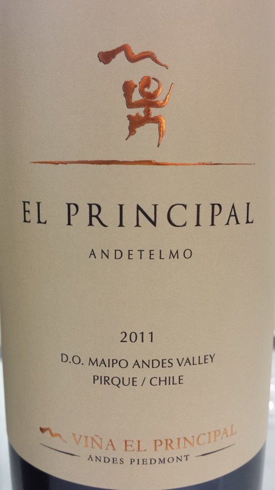 Viña El Principal – Andetelmo 2011 – D.O. Maipo Valley – Chile