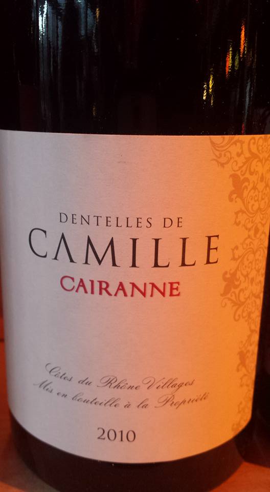 Cave de Cairanne – Les Dentelles de Camille 2010 – Côtes du Rhône Villages Cairanne
