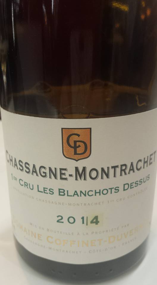 Domaine Coffinet Duvernay – 1er Cru Les Blanchots Dessus 2014 – Chassagne-Montrachet