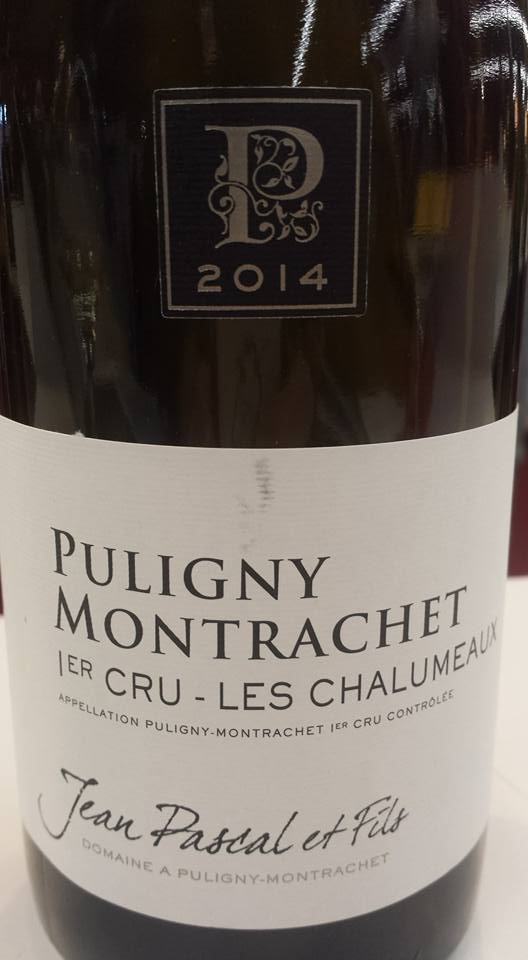 Jean Pascal & Fils – Les Chalumeaux 2014 – 1er Cru – Puligny Montrachet