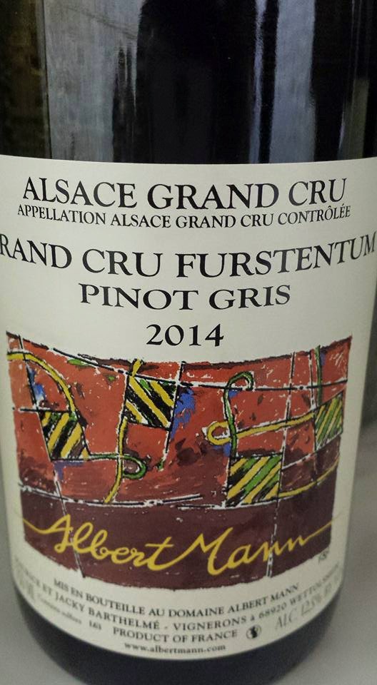 Albert Mann – Pinot Gris Furstentum 2014 – Alsace Grand Cru