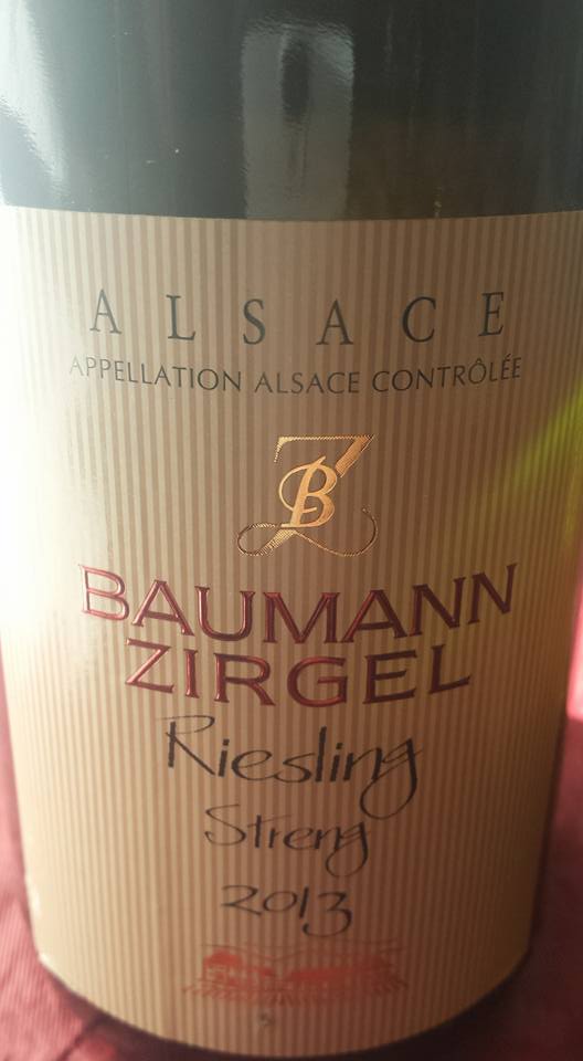 Baumann Zirgel – Riesling Streng 2013 – Alsace