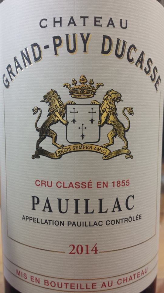 Château Grand-Puy Ducasse 2014 – Pauillac, 5ème Grand Cru Classé