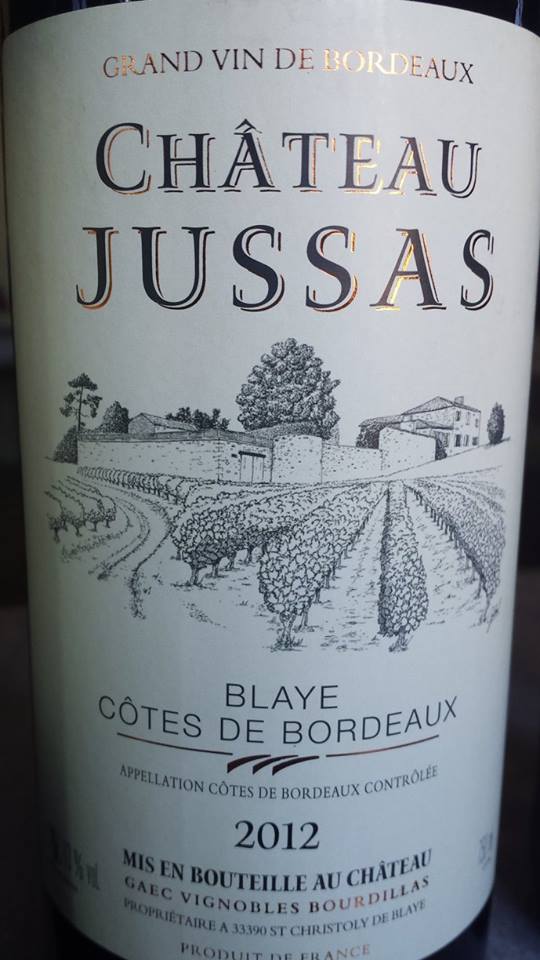 Château Jussas 2012 – Blaye Côtes de Bordeaux