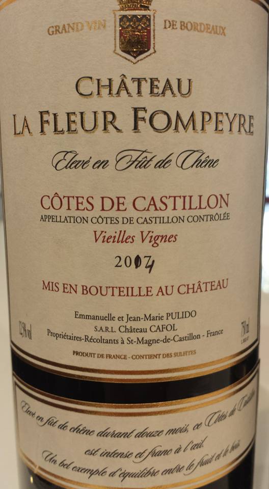 Château La Fleur Fompeyre – Vieilles Vignes 2014 – Castillon Côtes de Bordeaux