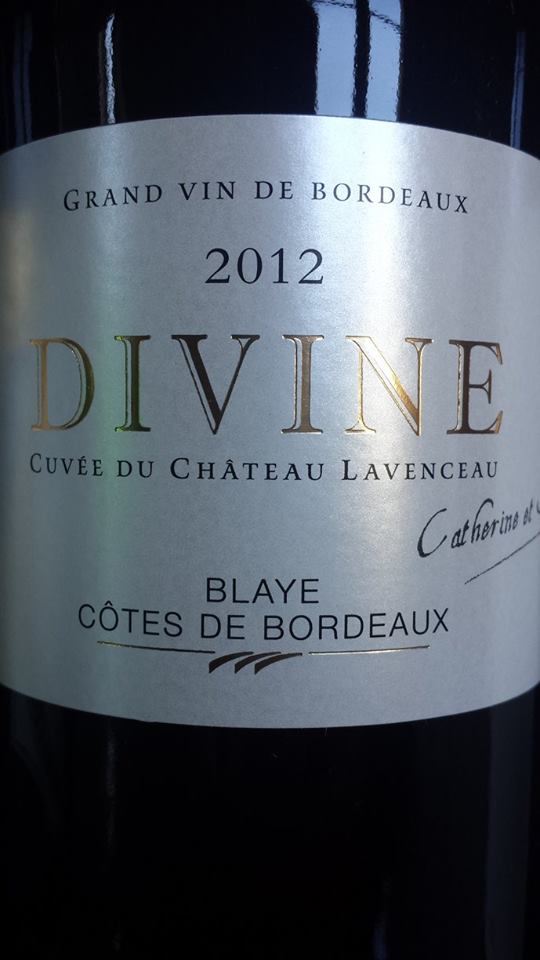 Château Lavenceau – Cuvée Divine 2012 – Blaye Côtes de Bordeaux