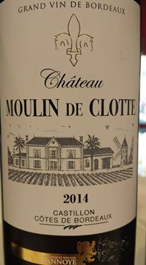 Château Moulin de Clotte 2014 – Castillon côtes de Bordeaux