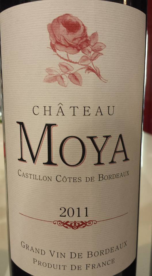 Château Moya 2011 – Castillon côtes de Bordeaux