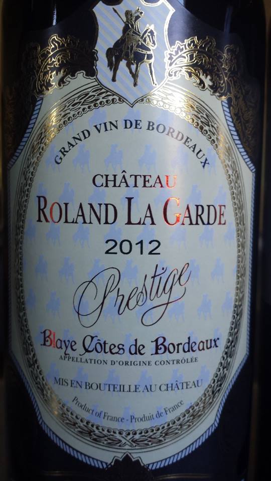 Château Roland la Garde – Cuvée Prestige 2012 – Blaye Côtes de Bordeaux