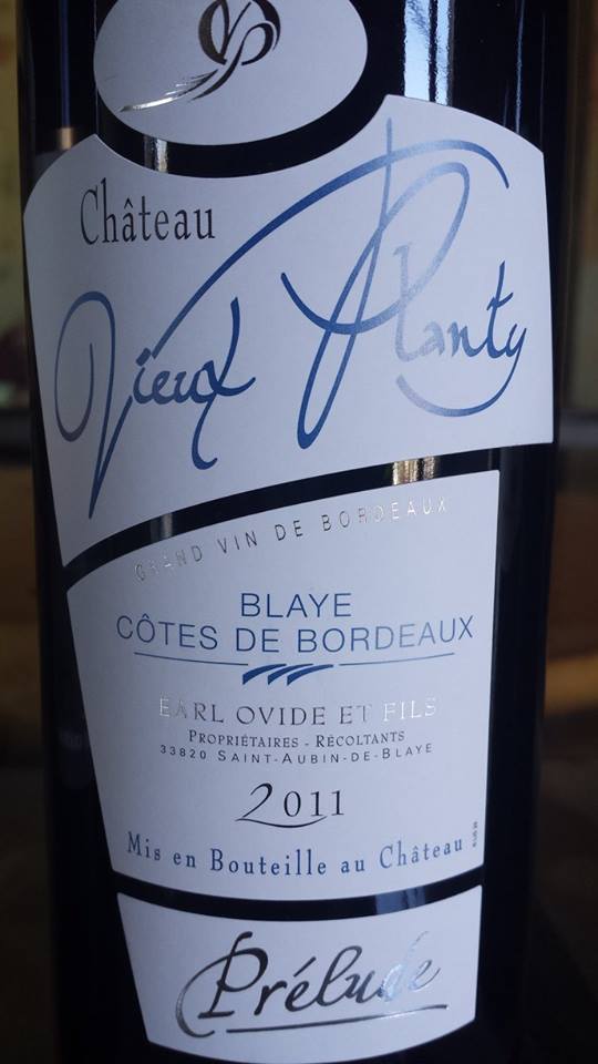 Château Vieux Planty – Cuvée Prélude 2011 – Blaye Côtes de Bordeaux