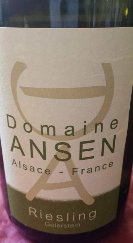 Domaine Ansen – Riesling 2012 – Geierstein – Alsace