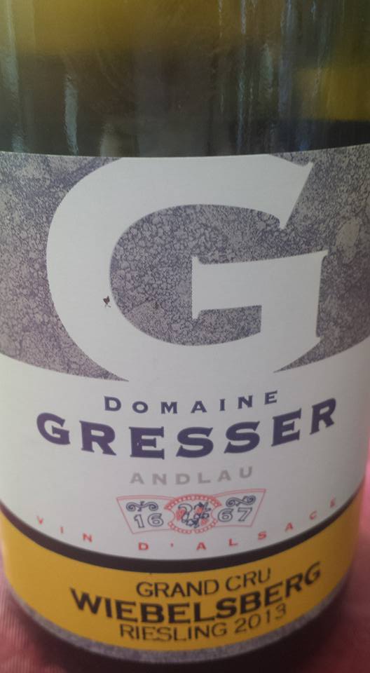 Domaine Gresser – Riesling 2013 – Alsace Grand Cru Wiebelsberg