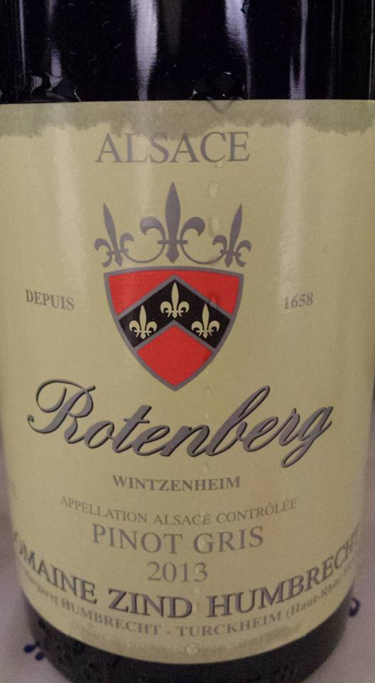 Domaine Zind Humbrecht – Rotenberg Pinot Gris 2013 – Alsace