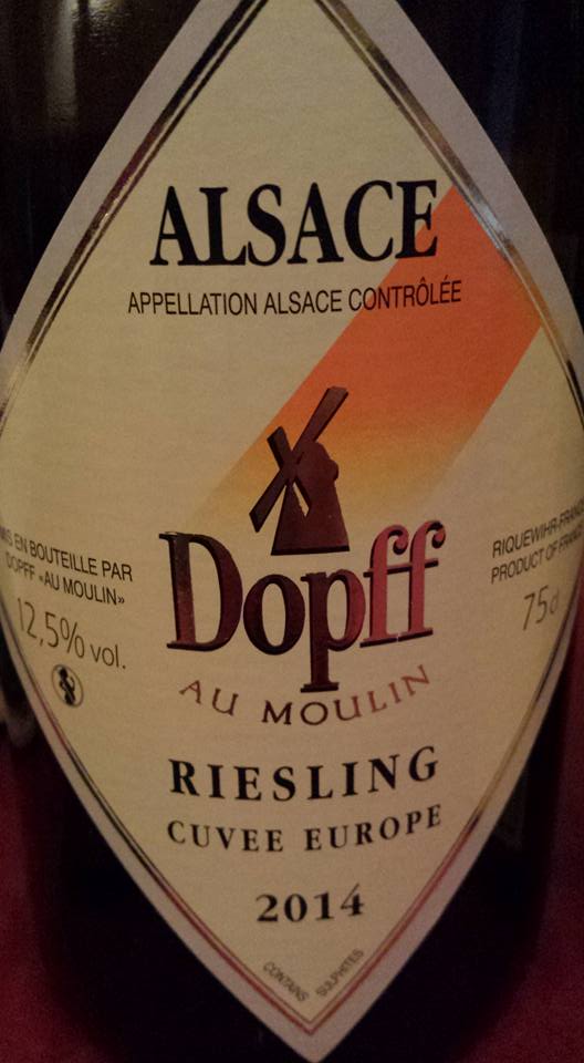 Dopff au moulin – Riesling Cuvée Europe 2014 – Alsace