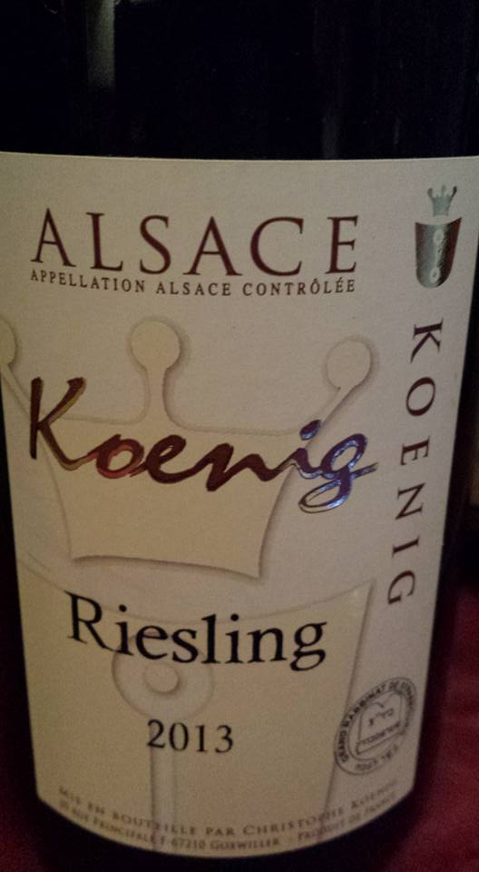Koenig – Riesling 2013 – Alsace (Casher)