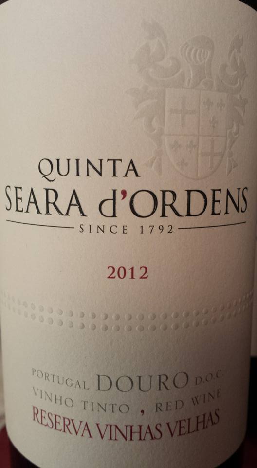 Quinta Seara D’Ordens – Reserva Vinha Velhas 2012 – Douro