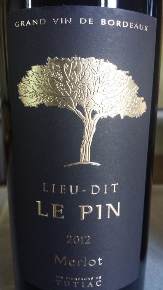 Tutiac – Lieu-Dit Le Pin 2012 – Blaye Côtes de Bordeaux