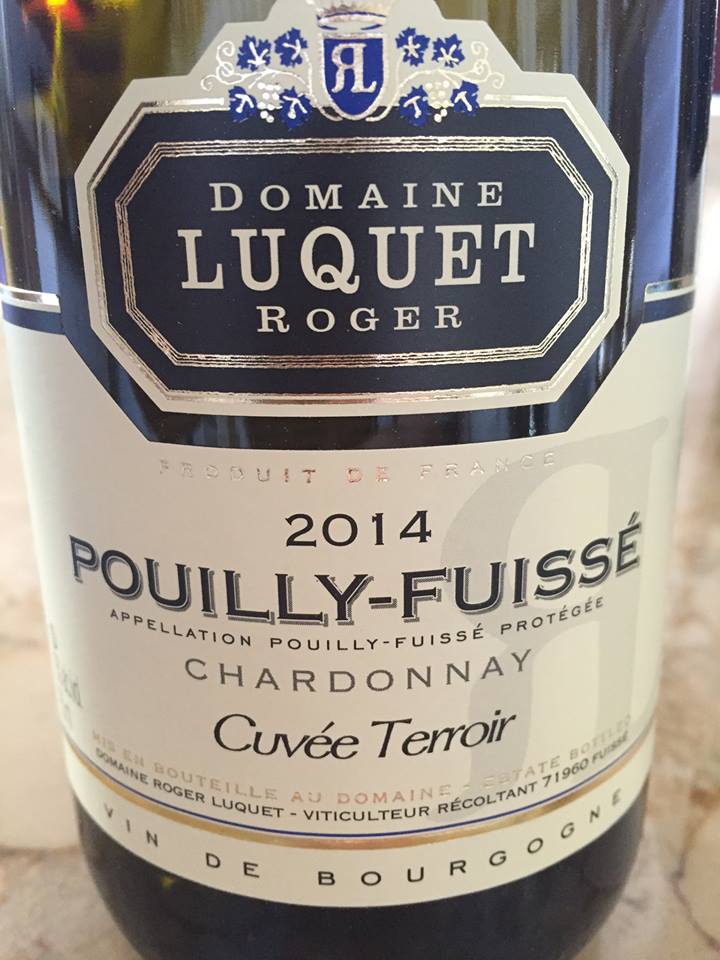 Domaine Luquet Roger – Cuvée Terroir 2014 – Chardonnay – Pouilly-Fuissé