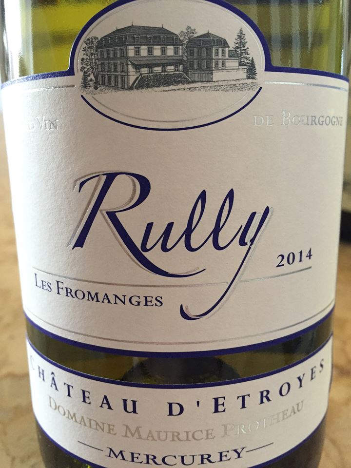 Domaine Maurice Protheau – Château d’Etroyes – les Fromanges 2014 – Rully