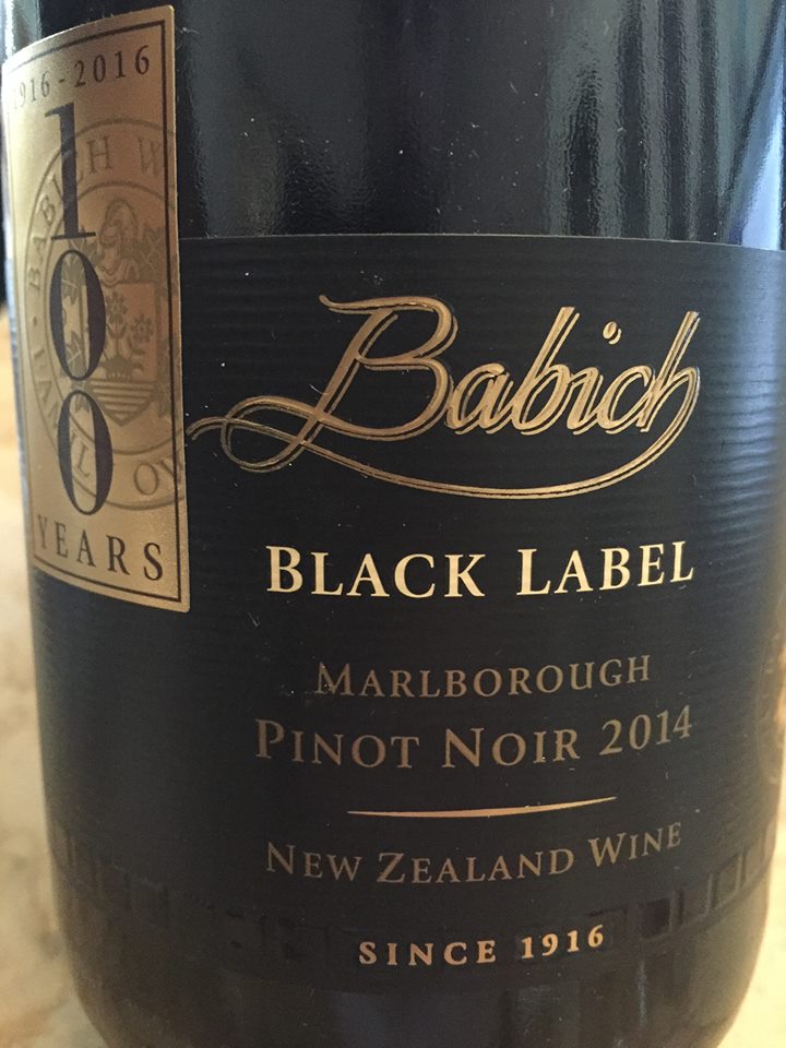 Babich – Black Label – Pinot Noir 2014 – Marlborough – New Zealand
