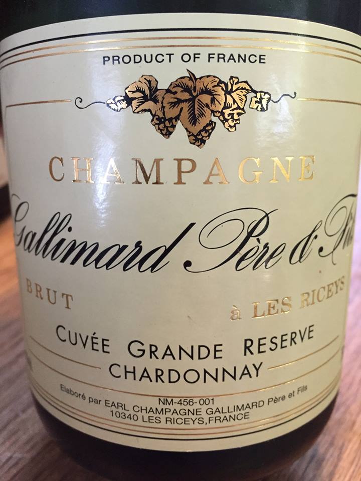 Champagne Gallimard Père & Fils – Cuvée Grande Réserve – Chardonnay – Brut