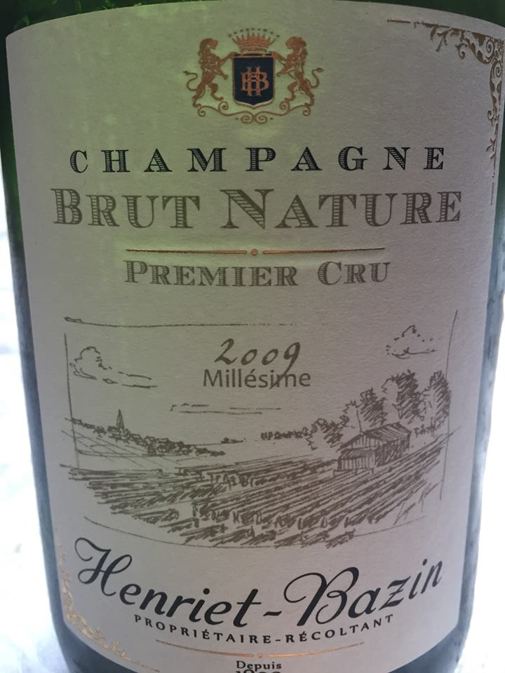 Champagne Henriet-Bazin – Brut Nature – Millésime 2009 – 1er Cru