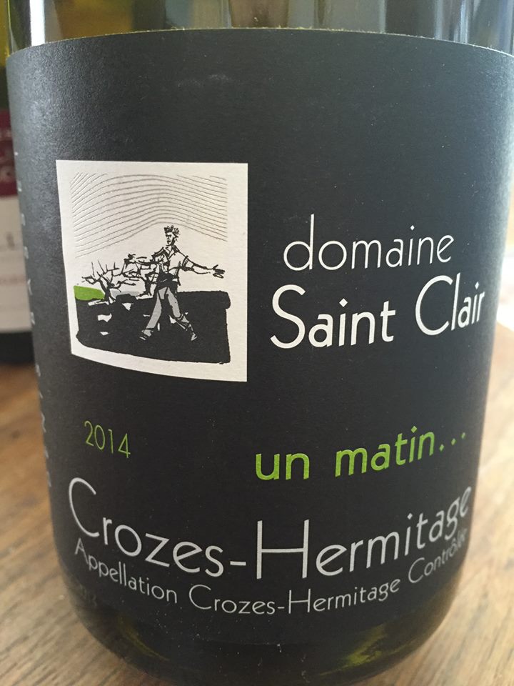 Domaine Saint Clair 2014 – Un matin… – Denis Basset – Crozes-Hermitage