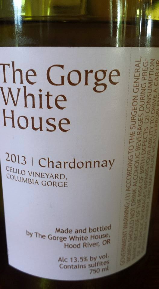 The Gorge White – Chardonnay 2013 – Celilo Vineyard – Columbia Gorge