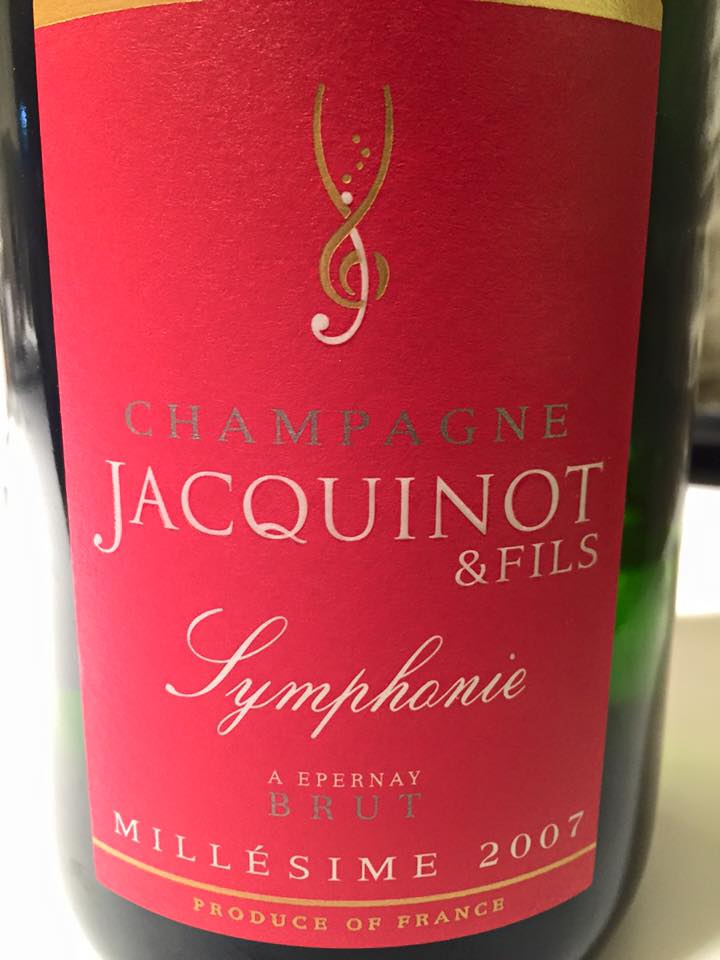 Champagne Jacquinot – Symphonie – Millésime 2007 – Brut