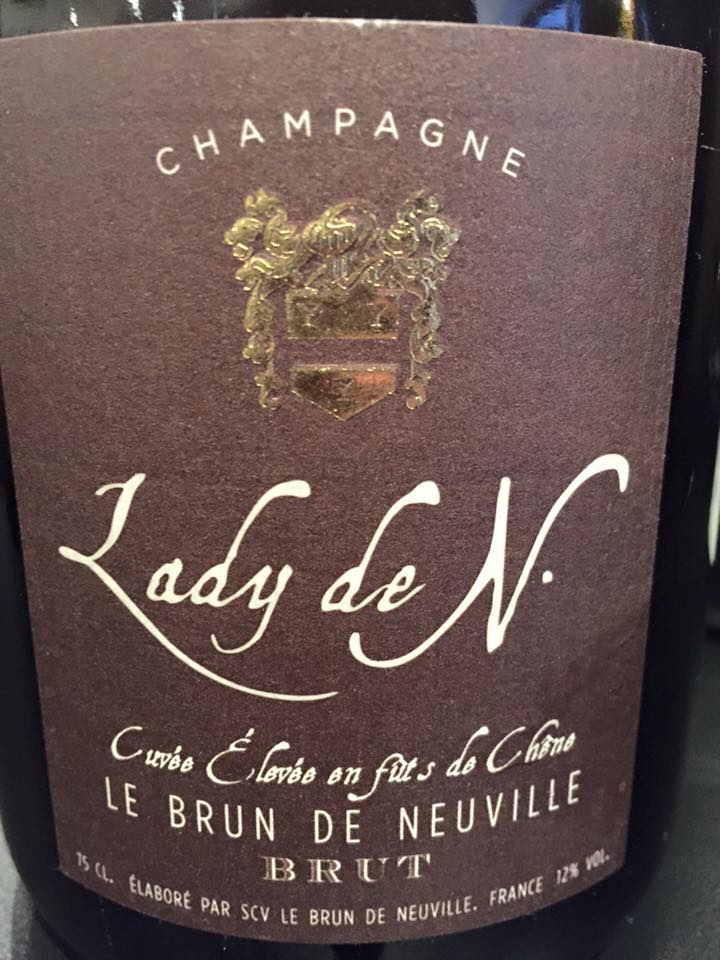 Champagne Le Brun de Neuville – Lady N – Cuvée élevée en fût de chêne – Brut
