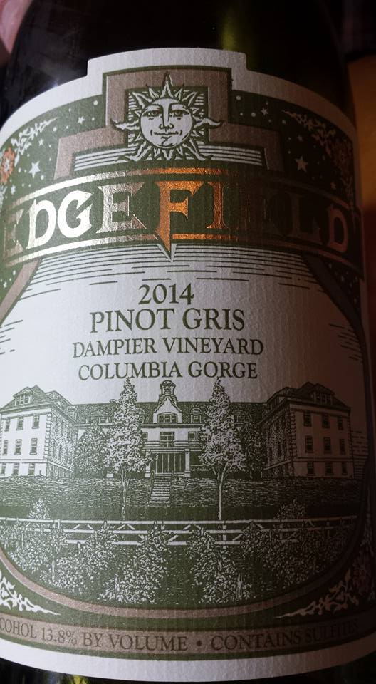 Edge Field – Pinot Gris 2014 – Dampier Vineyard – Columbia Gorge