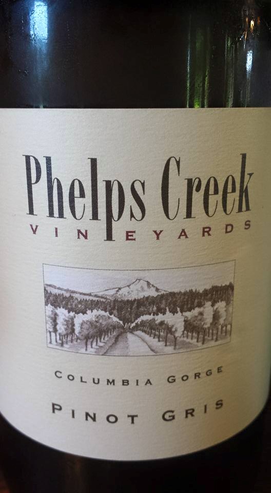 Phelps Creek Vineyards – Pinot Gris 2014 – Columbia Gorge