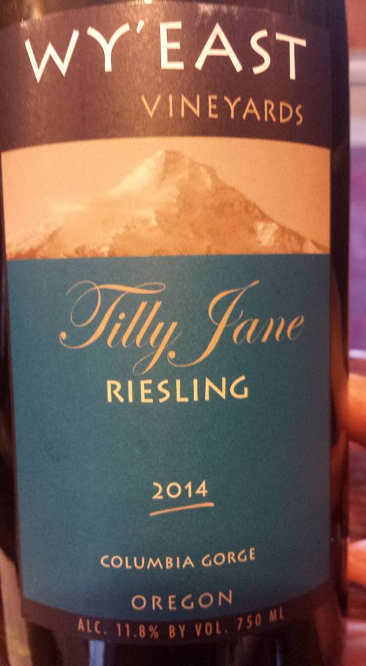 Wy’East Vineyards – Tilly Jane Riesling 2014 – Columbia Gorge