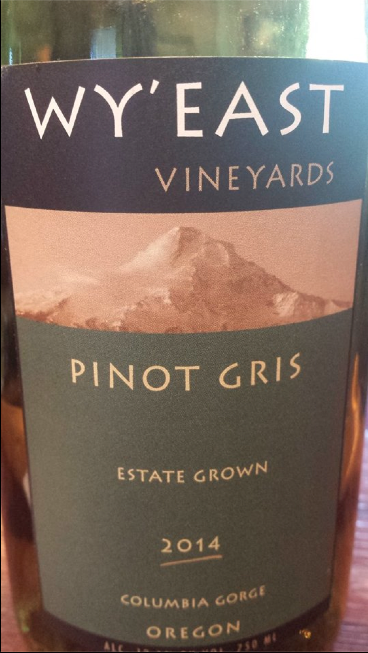 Wy’East Vineyards – Pinot Gris 2014 – Estate Grown – Columbia Gorge