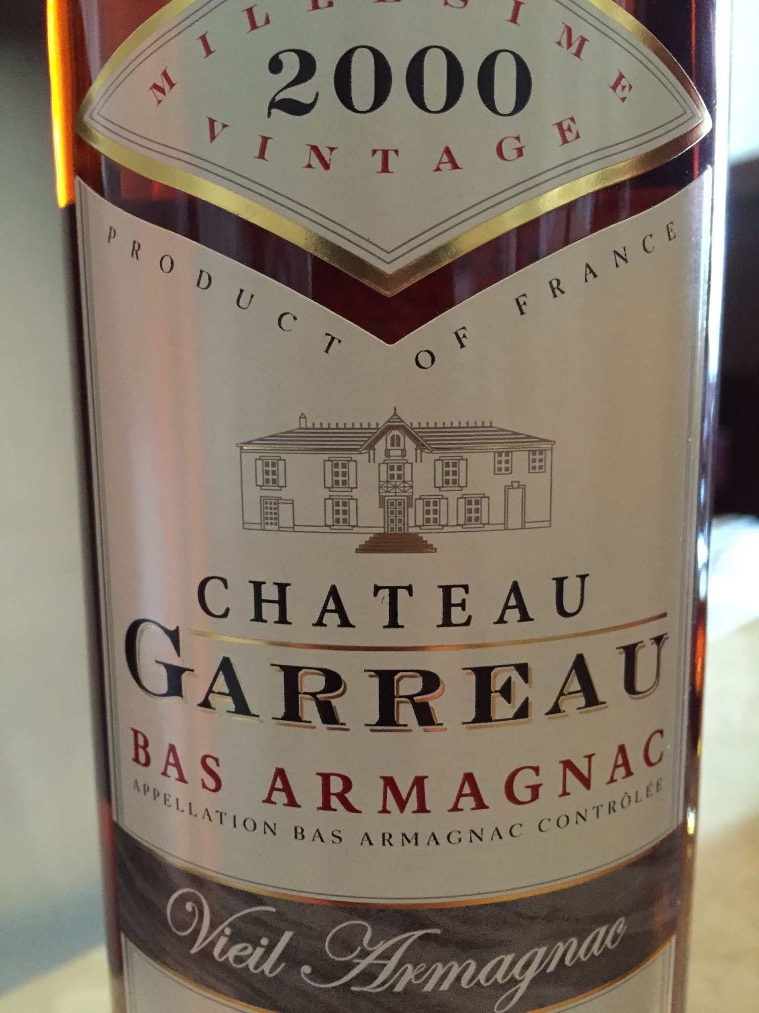 Château Garreau 2000 – Bas-Armagnac – Viel Armagnac