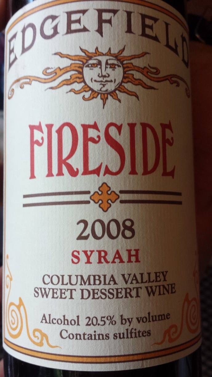 Edgefield – Fireside Syrah 2008 – Columbia Valley