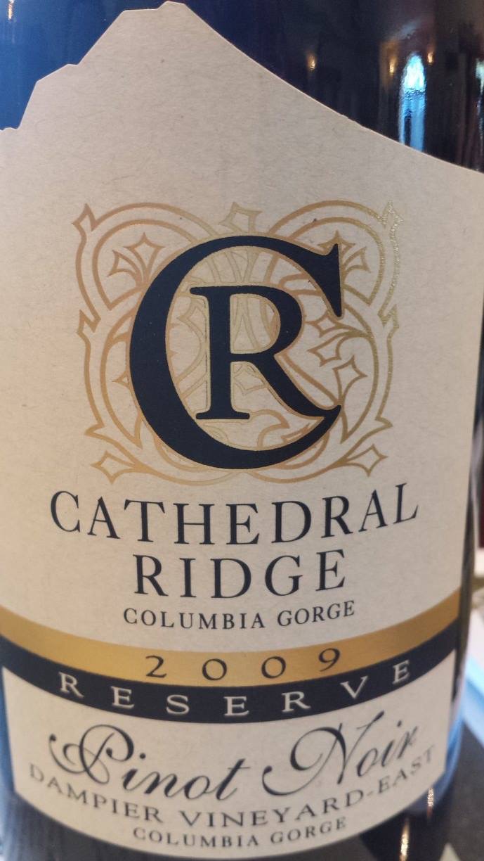 Cathedral Ridge – Pinot Noir 2009 Reserve – Dampier Vineyard-East – Columbia Gorge – Washington