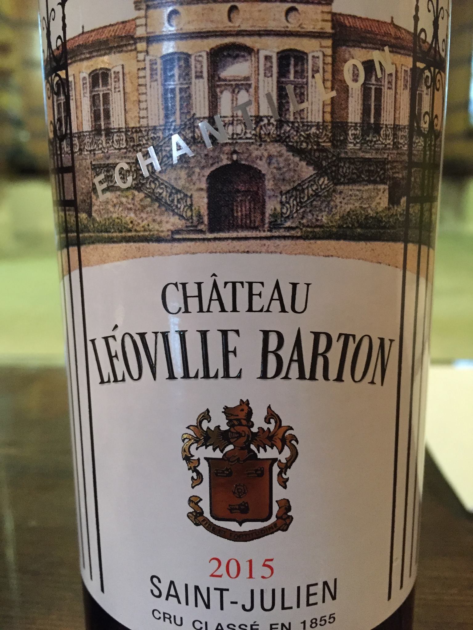 Château Leoville-Barton 2015 – Saint-Julien, 2ème Grand Cru Classé