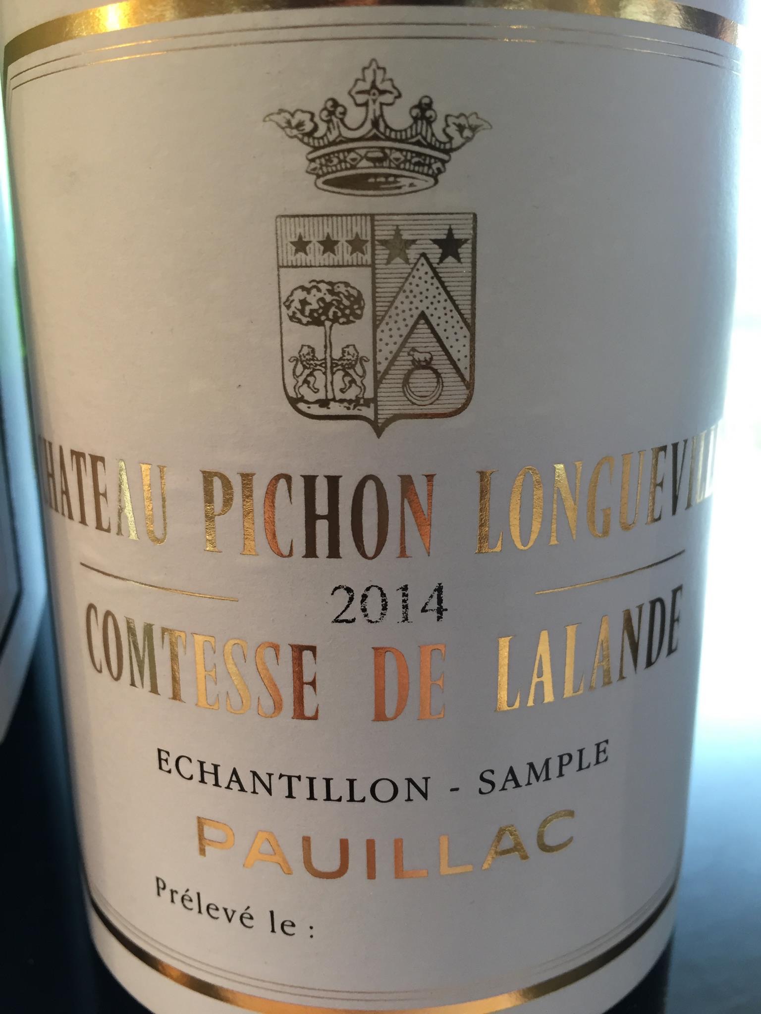 Château Pichon Longueville Comtesse de Lalande 2015 – Pauillac, Grand Cru Classé