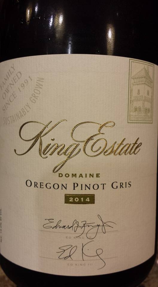 King Estate – Pinot Gris 2014 – Oregon