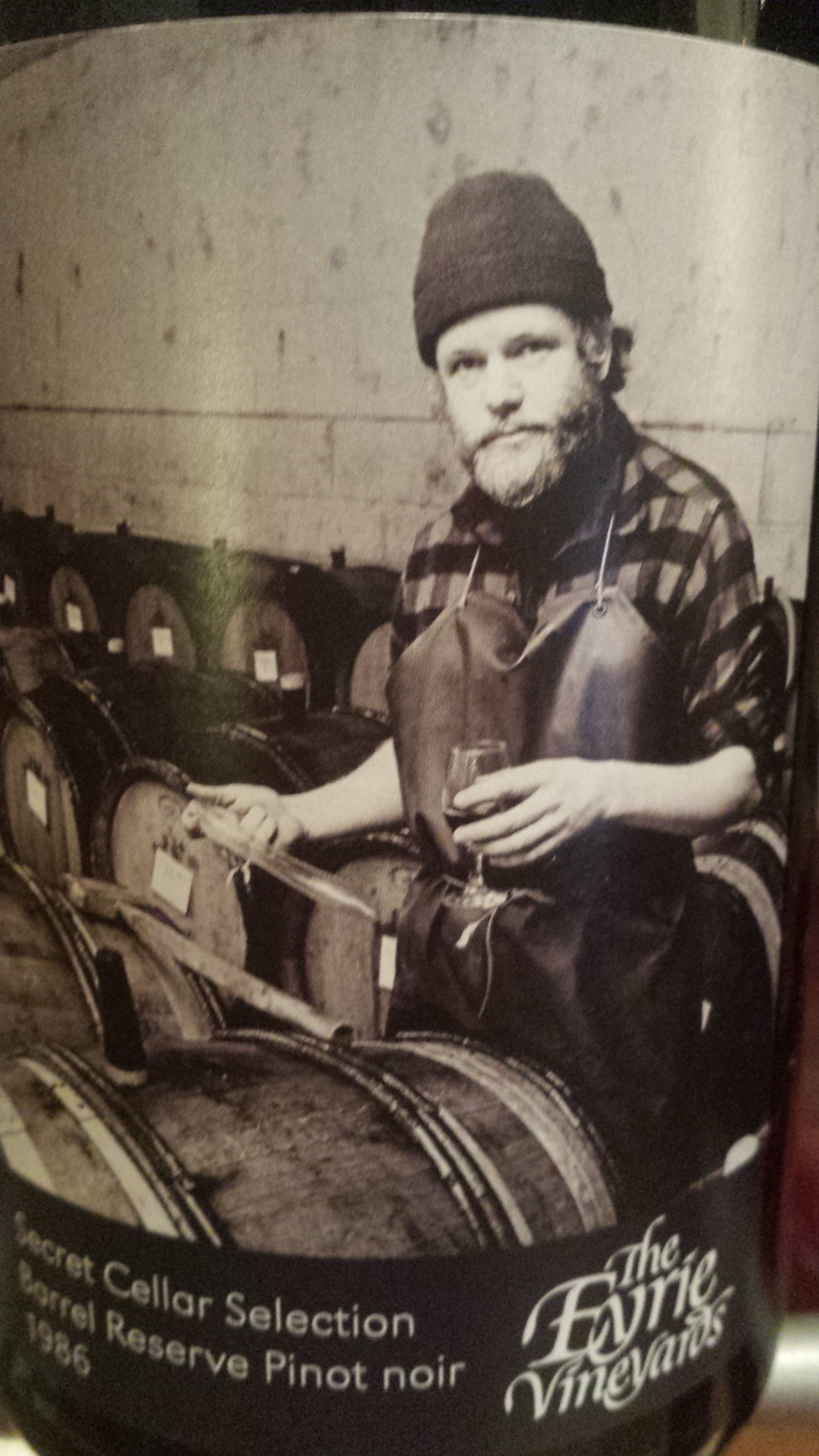 The Eyrie Vineyards – Secret Cellar Selection – Barrel Reserve Pinot Noir 1986 – Willamette Valley