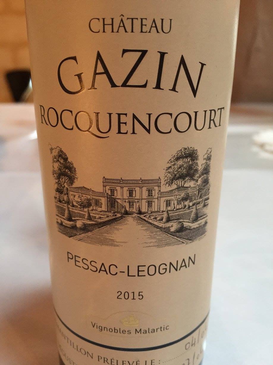 Château Gazin Rocquencourt 2015 – Pessac-Léognan