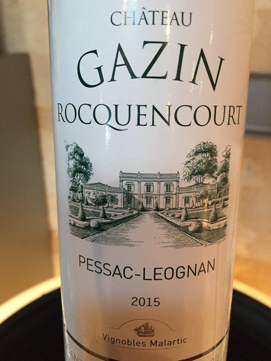 Château Gazin Rocquencourt 2015 – Pessac-Léognan